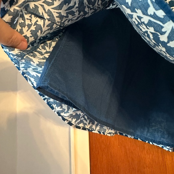 J. Crew Blue and White Bubble Mini Skirt - Picture 3 of 7